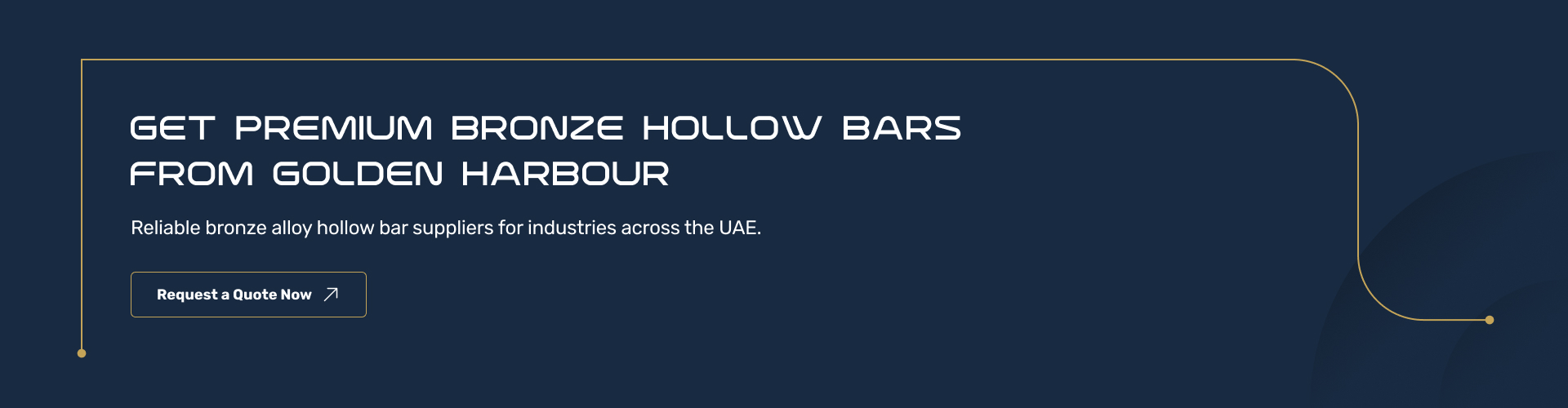 bronze hollow bar cta banner uae